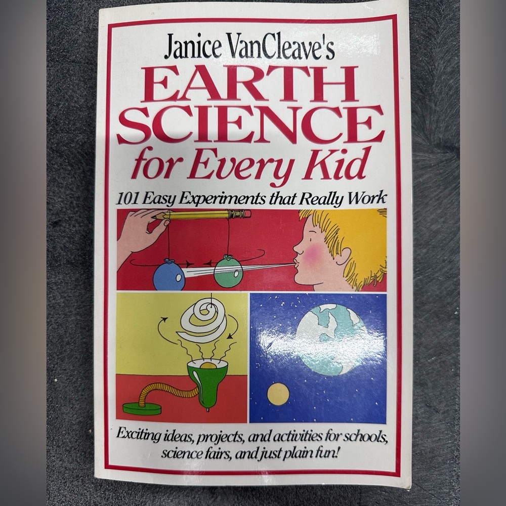 BOOK Earth Science for Every Kid by Janice VanCleave Educational Experiments